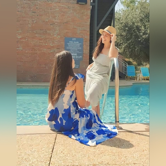 Mint Smocked Maxi - Picture 6 of 6